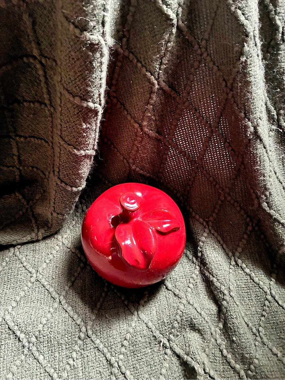Apple-Shaped Decor in Red